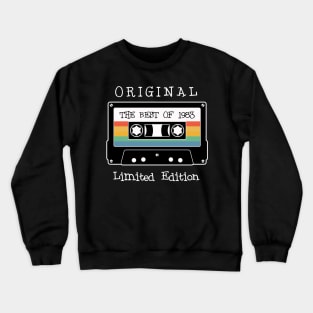 retro audio cassette with birthday date t-shirt Crewneck Sweatshirt